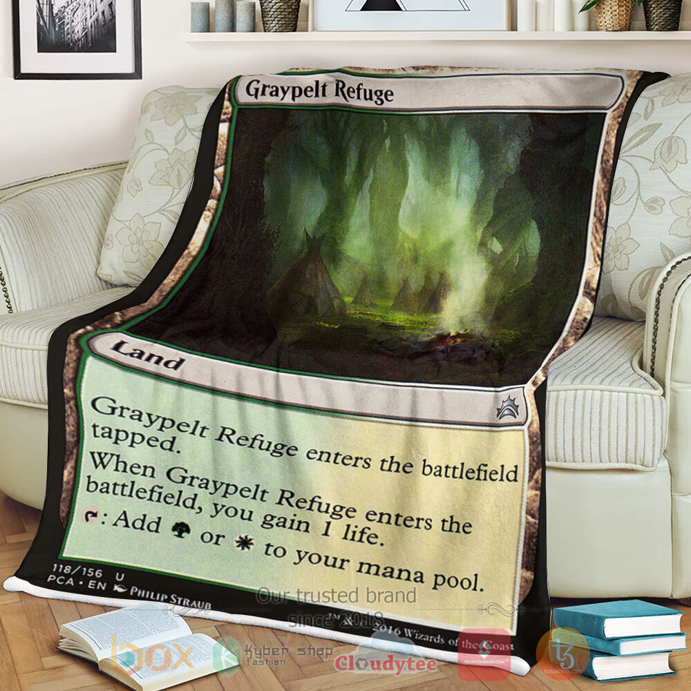 NEW Game Magic The Gathering 118 Graypelt Refuge Blanket