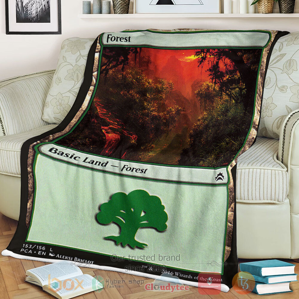 NEW Game Magic The Gathering 153 Forest Blanket