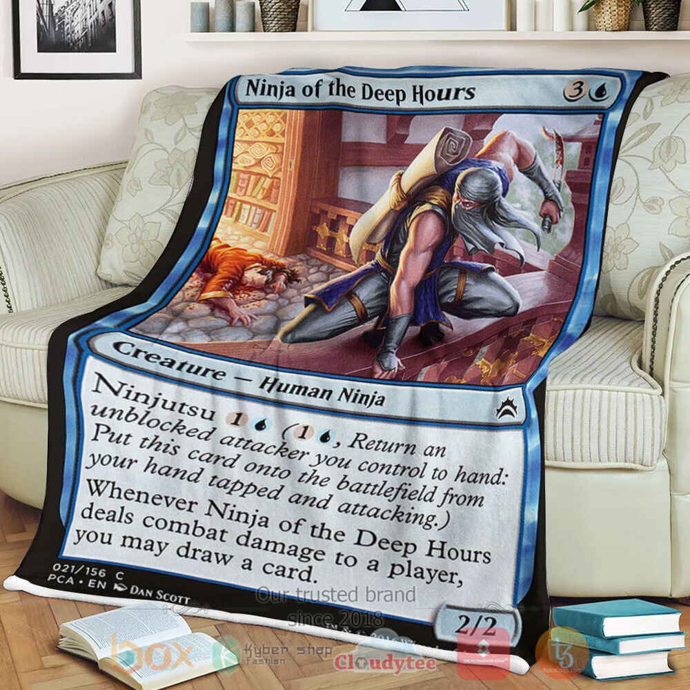 NEW Game Magic The Gathering 21 Ninja Of The Deep Hours Blanket • Kybershop