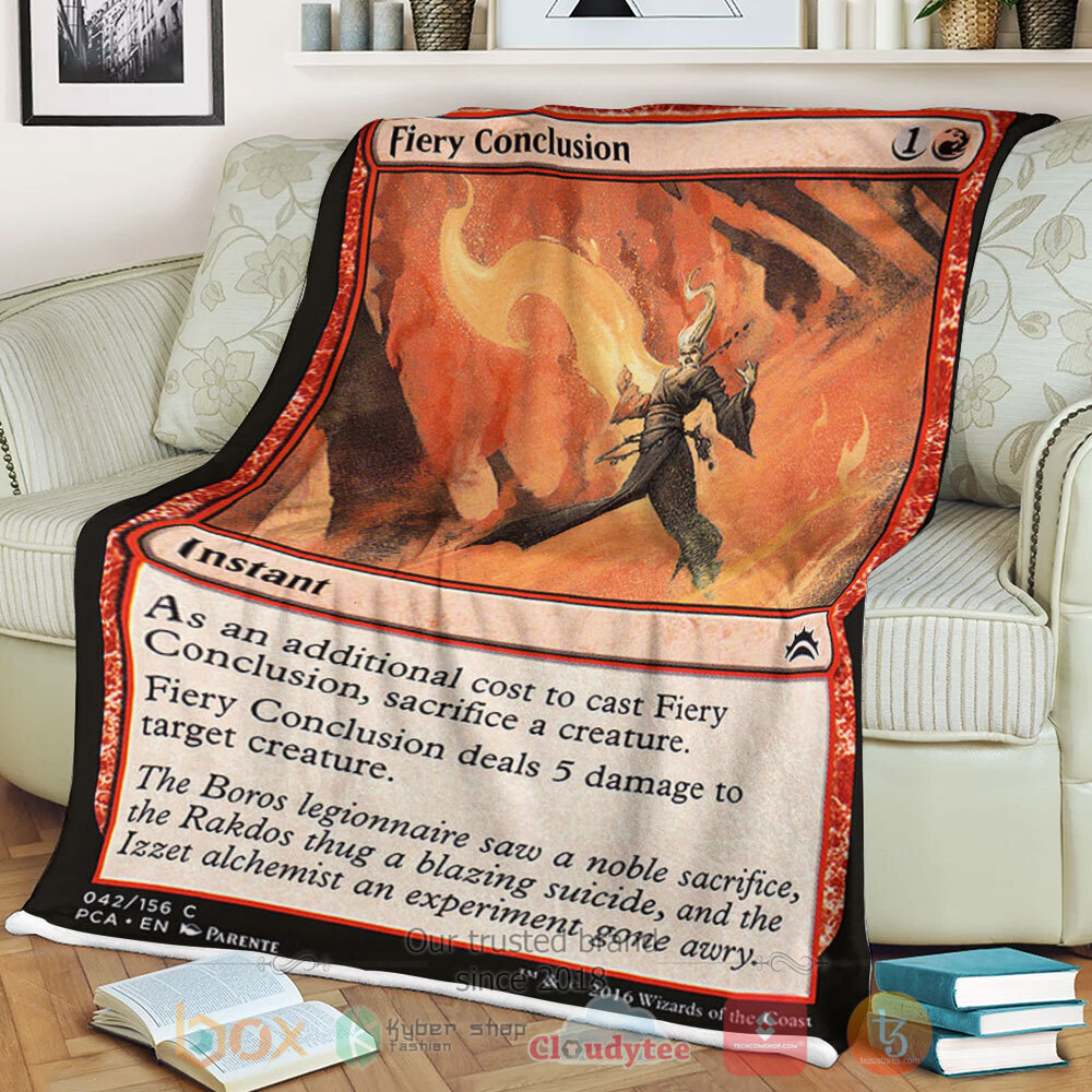 NEW Game Magic The Gathering 42 Fiery Conclusion Blanket