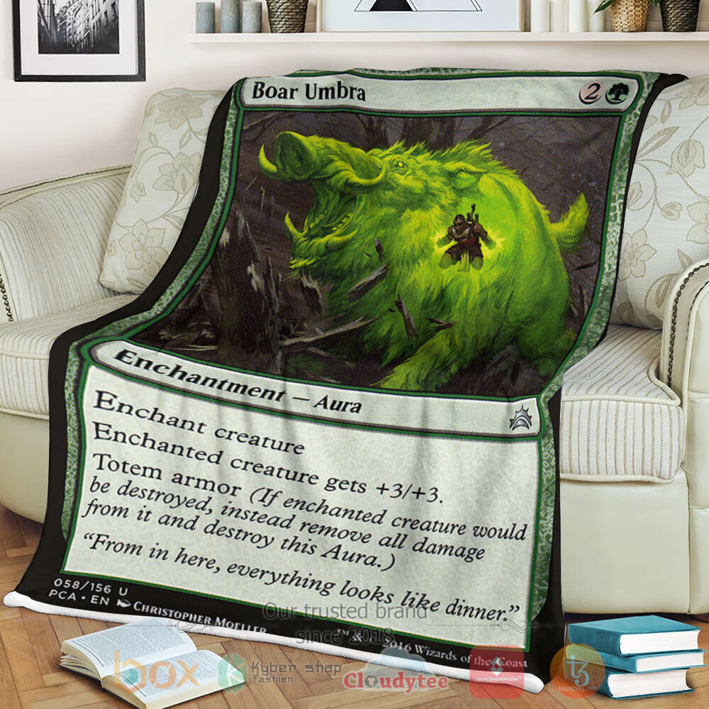 NEW Game Magic The Gathering 58 Boar Umbra Blanket