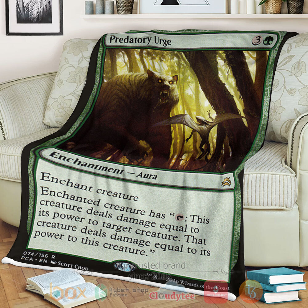 NEW Game Magic The Gathering 74 Predatory Urge Blanket