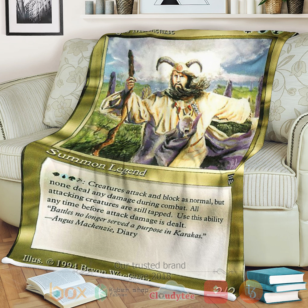 NEW Game Magic The Gathering Angus Mackenzie Blanket