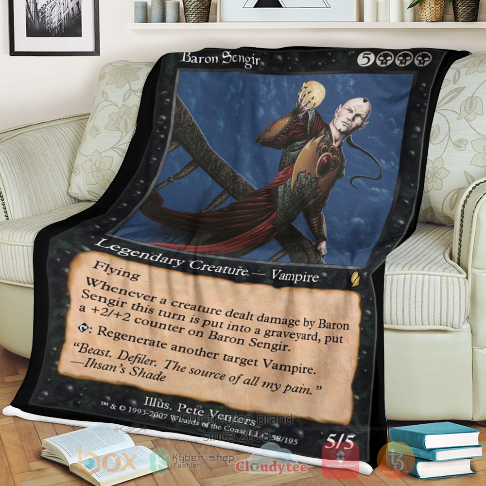 NEW Game Magic The Gathering Baron Sengir Blanket