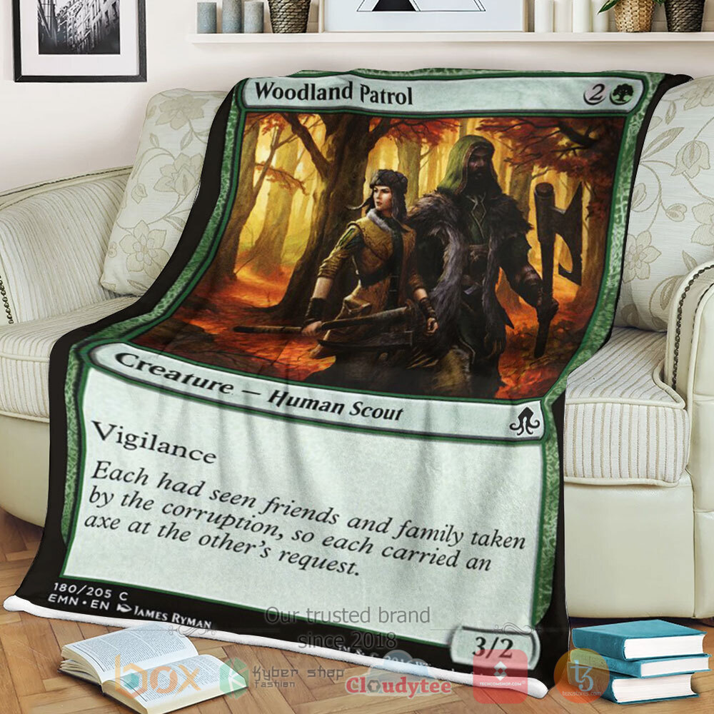 NEW Game Magic The Gathering Emn 180 Woodland Patrol Blanket