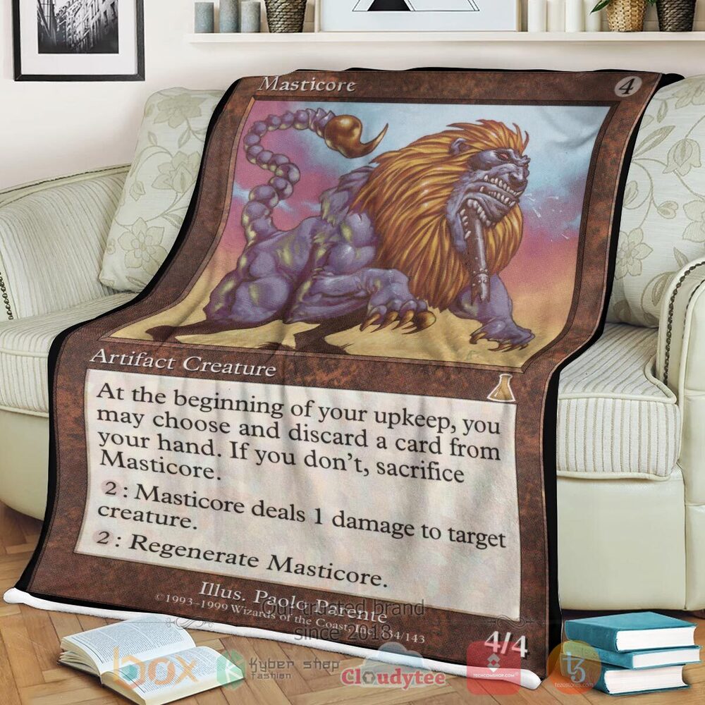 NEW Game Magic The Gathering Masticore Blanket 2 NEW Game Magic The Gathering Masticore Blanket