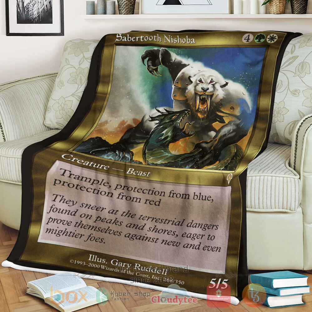 NEW Game Magic The Gathering Sabertooth Nishoba Blanket