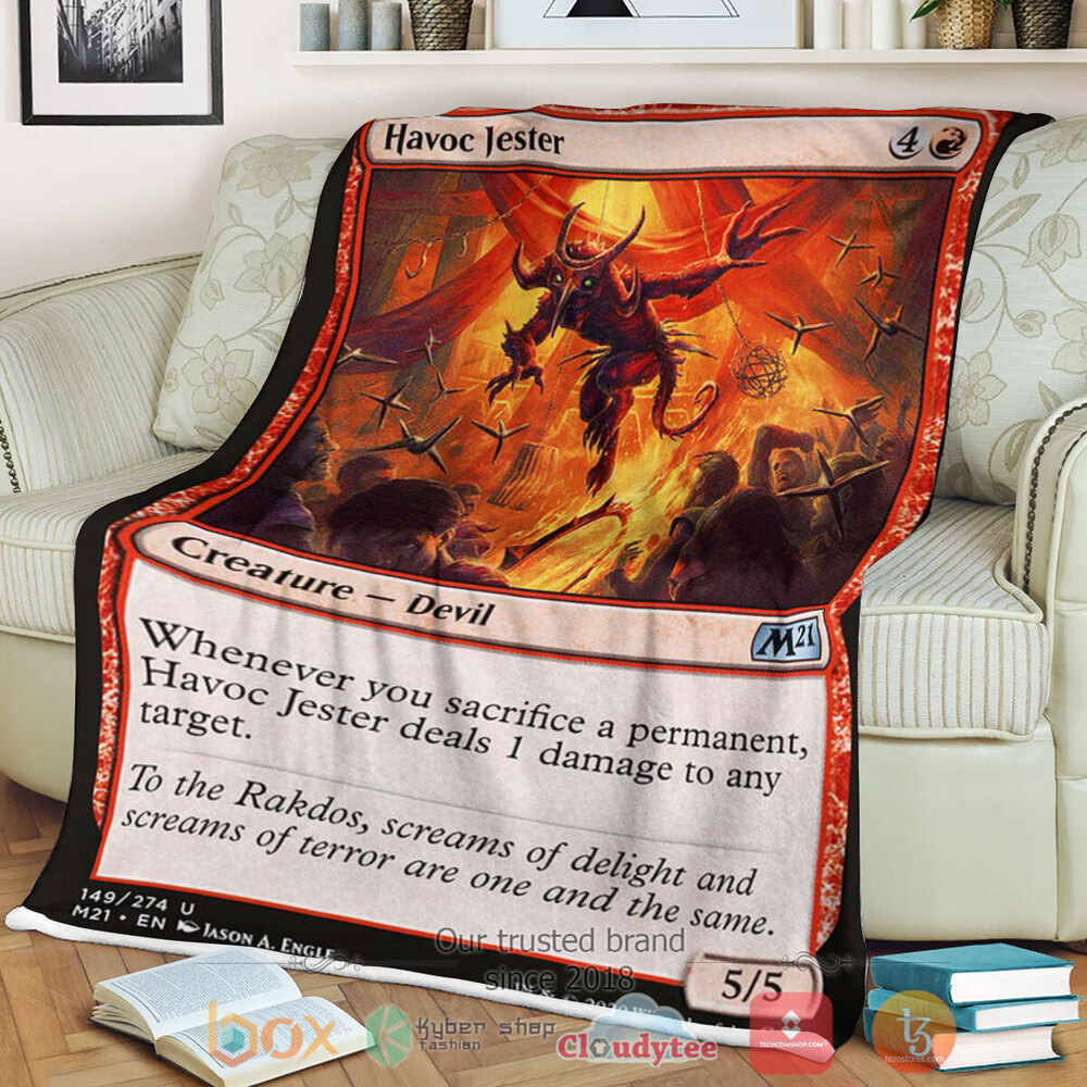 NEW Magic The Gathering Game 149 Havoc Jester Blanket 1 NEW Magic The Gathering Game 149 Havoc Jester Blanket