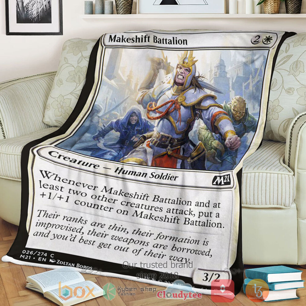 NEW Magic The Gathering Game 26 Makeshift Battalion Blanket