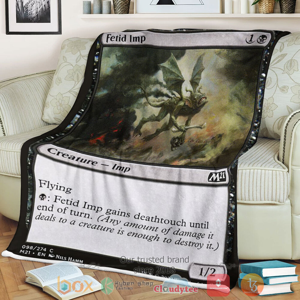 NEW Magic The Gathering Game 98 Fetid Imp Blanket