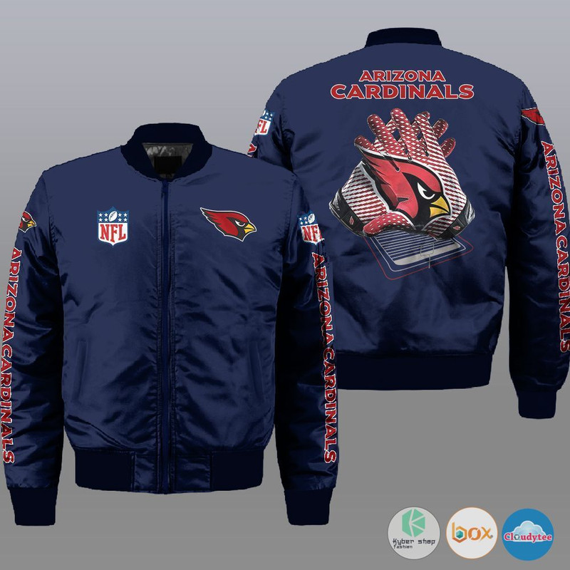 NFL Arizona Cardinals 3d Bomber Jacket 2 NFL Arizona Cardinals 3d Bomber Jacket 1