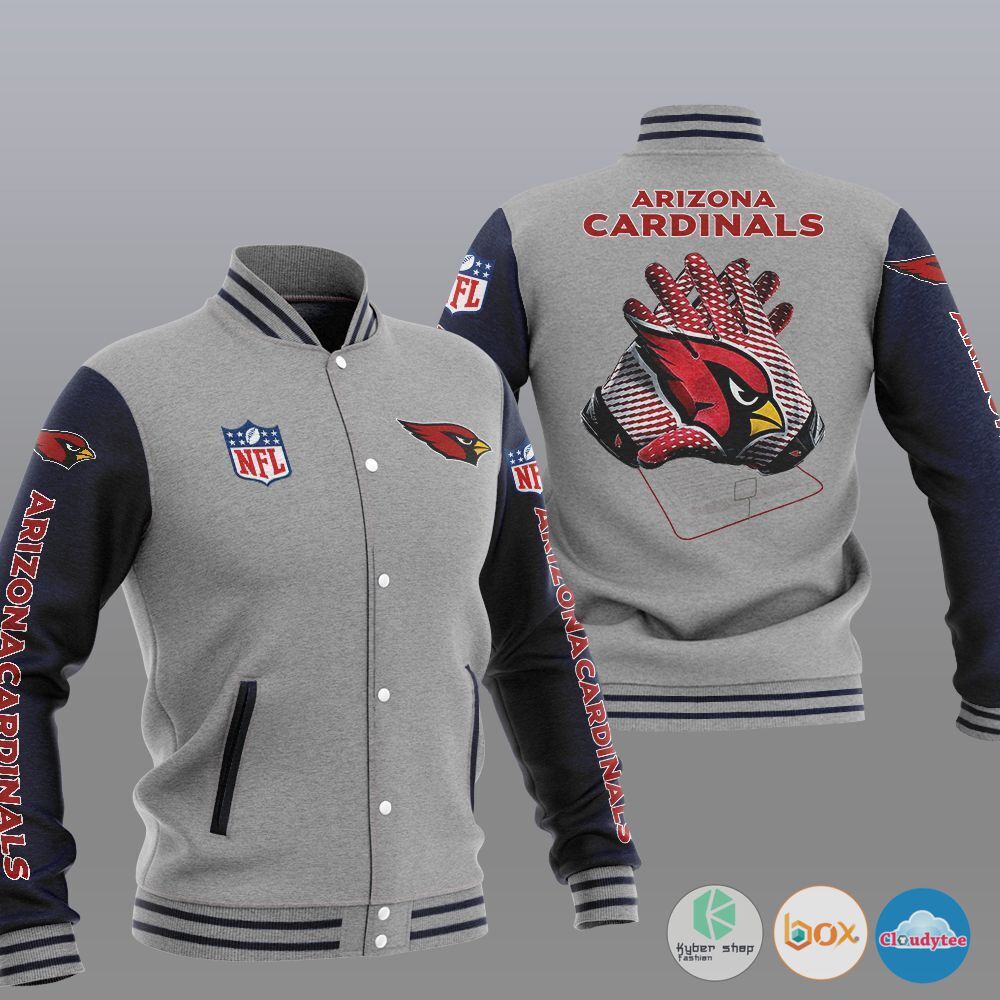 NFL Arizona Cardinals Baseball Jacket 2 NFL Arizona Cardinals Baseball Jacket 1