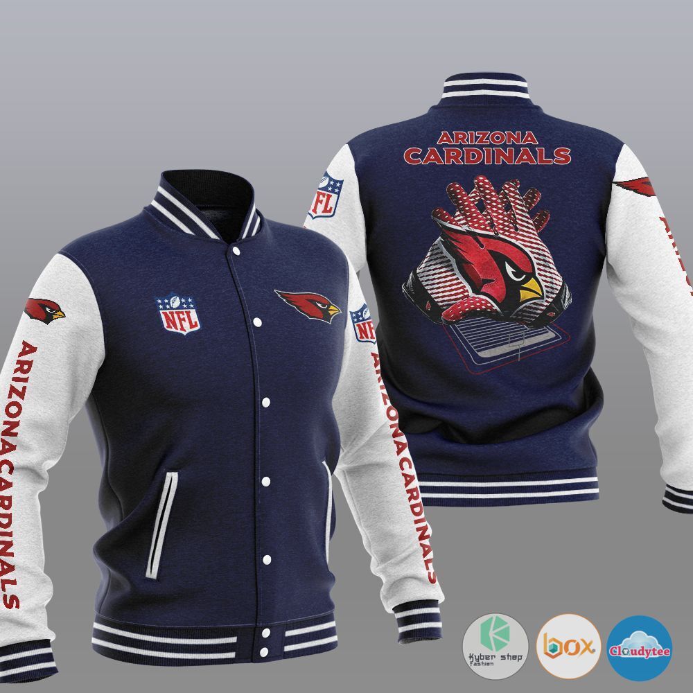 NFL Arizona Cardinals Baseball Jacket 3 NFL Arizona Cardinals Baseball Jacket 1 2