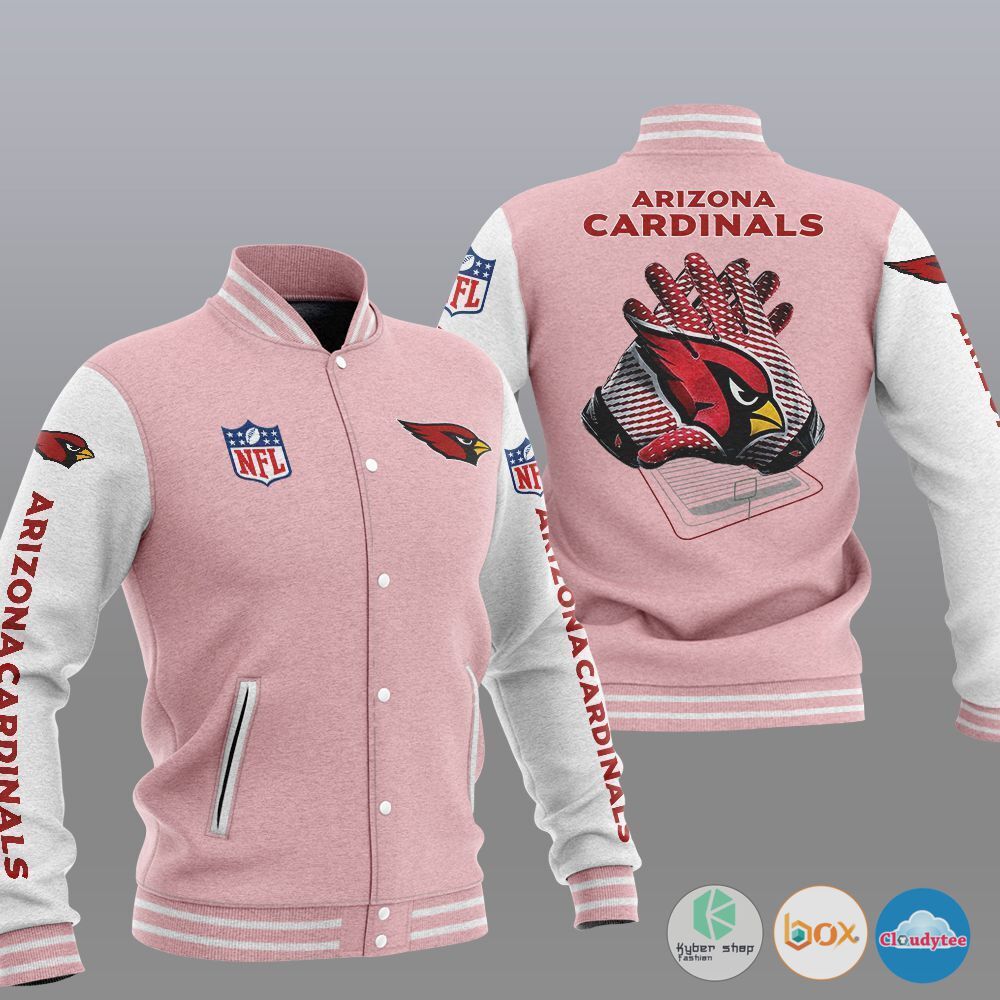 NFL Arizona Cardinals Baseball Jacket 4 NFL Arizona Cardinals Baseball Jacket 1 2 3