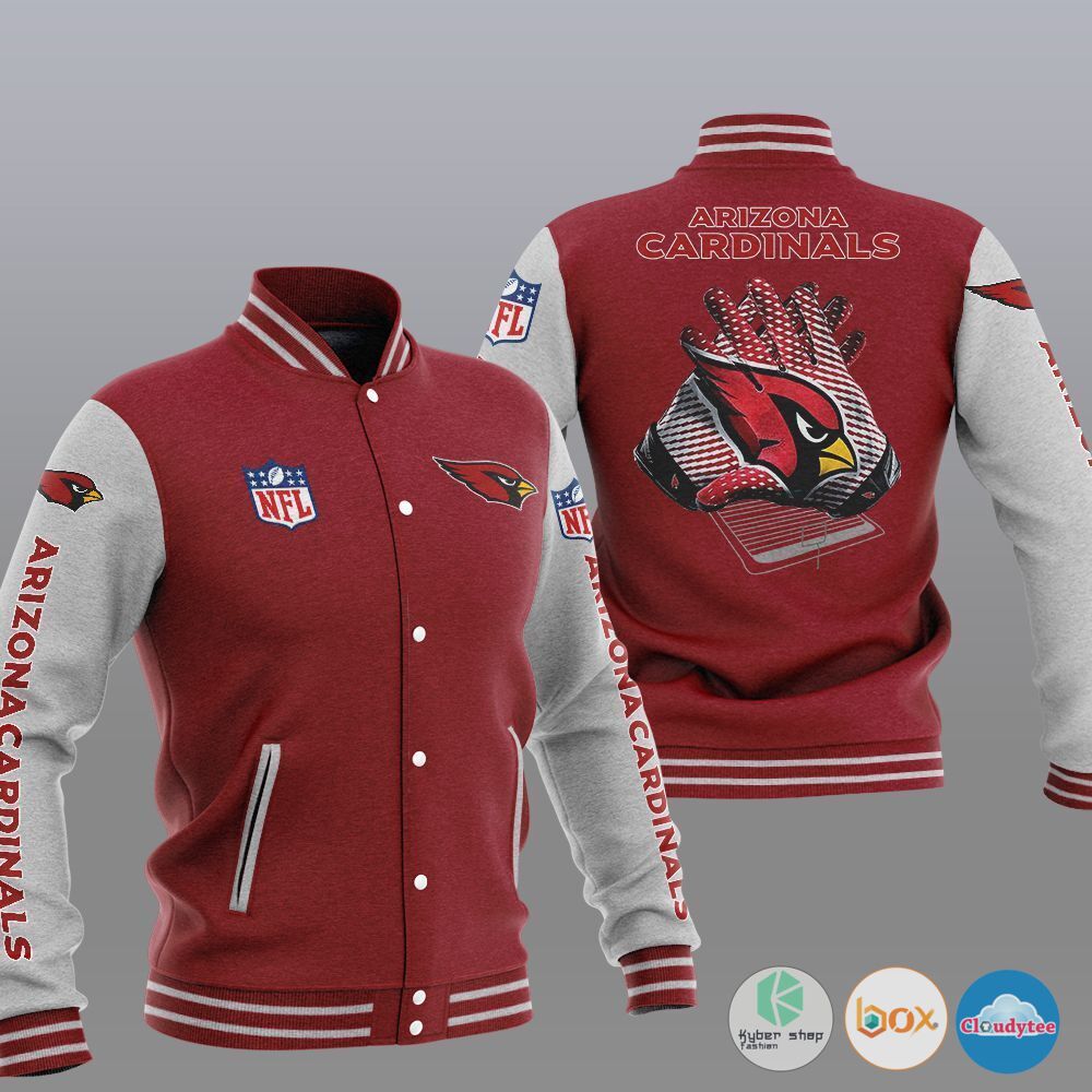 NFL Arizona Cardinals Baseball Jacket 6 NFL Arizona Cardinals Baseball Jacket 1 2 3 4 5