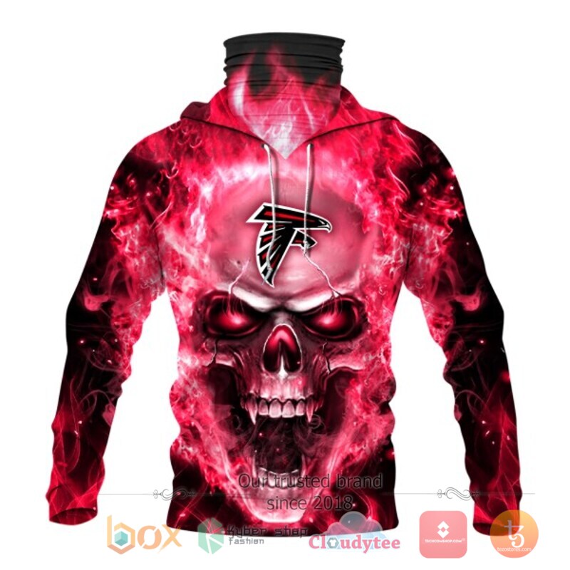 NFL Atlanta Falcons Flameskull 3d hoodie mask 2 NFL Atlanta Falcons Flameskull 3d hoodie mask 1