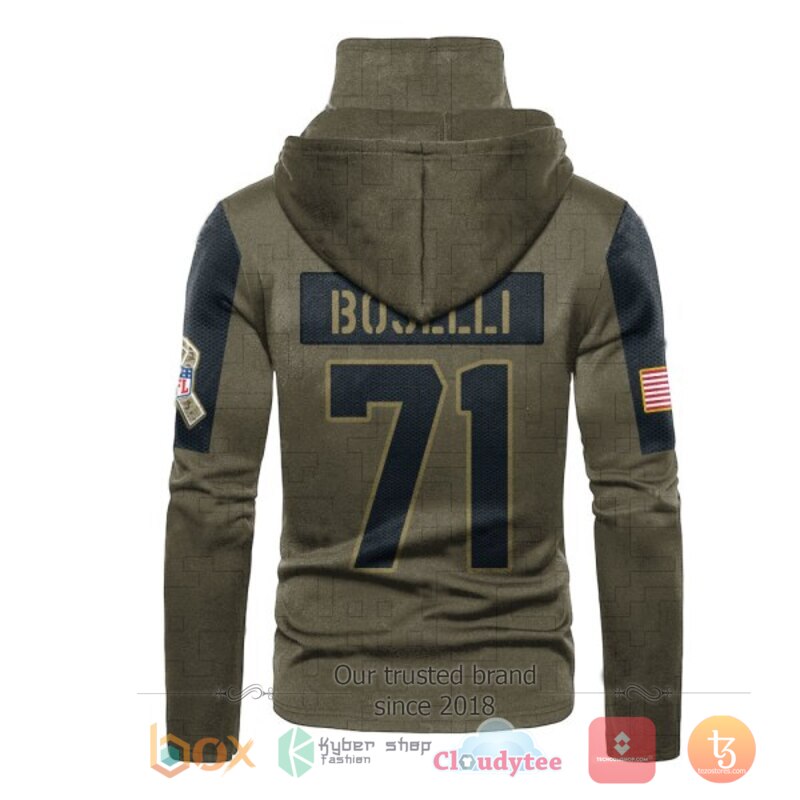 NFL Boselli 71 Jacksonville Jaguars 3d hoodie mask 3 NFL Boselli 71 Jacksonville Jaguars 3d hoodie mask 1 2