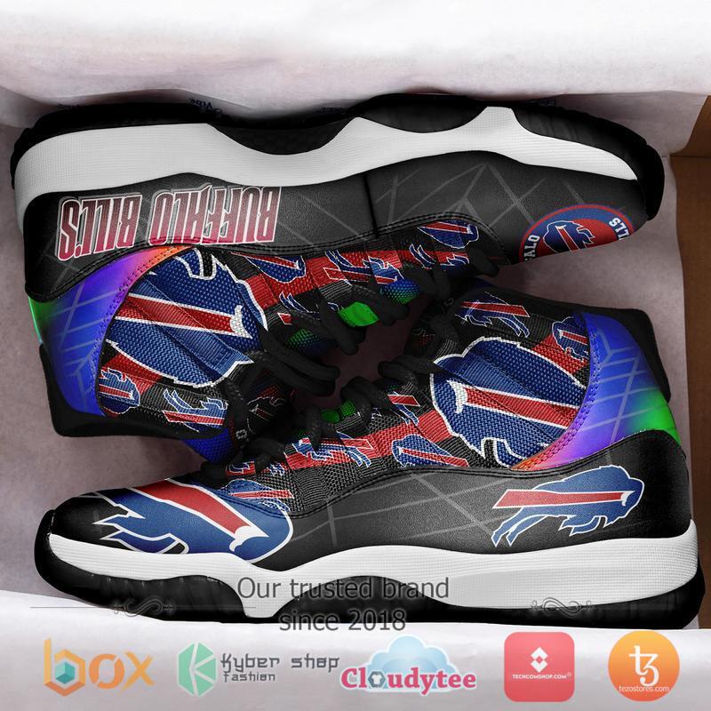 NFL Buffalo Bills Air Jordan 11 hologram Sneaker Shoes 3 NFL Buffalo Bills Air Jordan 11 hologram Sneaker Shoes 1 2