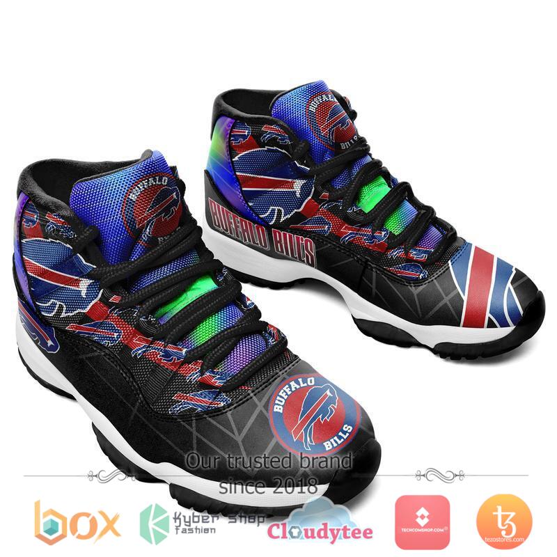 NFL Buffalo Bills Air Jordan 11 hologram Sneaker Shoes 4 NFL Buffalo Bills Air Jordan 11 hologram Sneaker Shoes 1 2 3