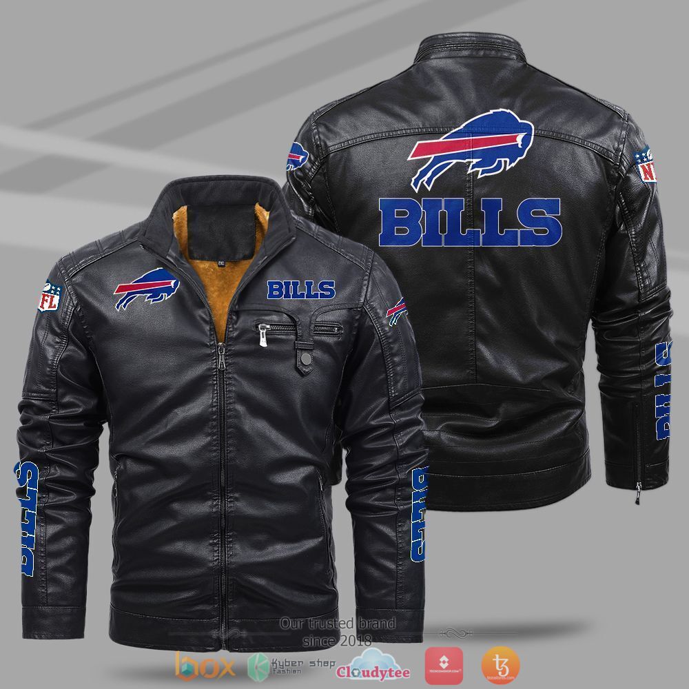 NFL Buffalo Bills Fleece leather jacket