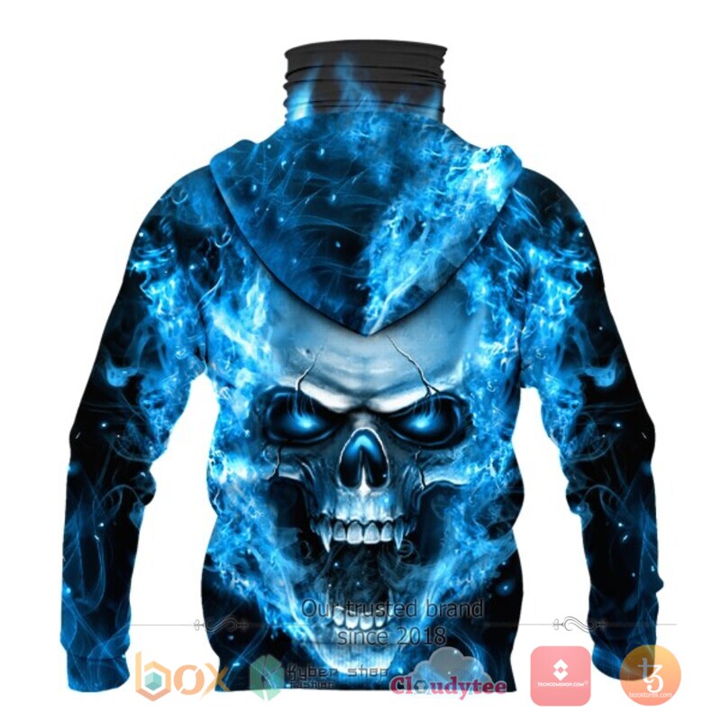 NFL Carolina Panthers Flameskull 3d hoodie mask 3 NFL Carolina Panthers Flameskull 3d hoodie mask 1 2