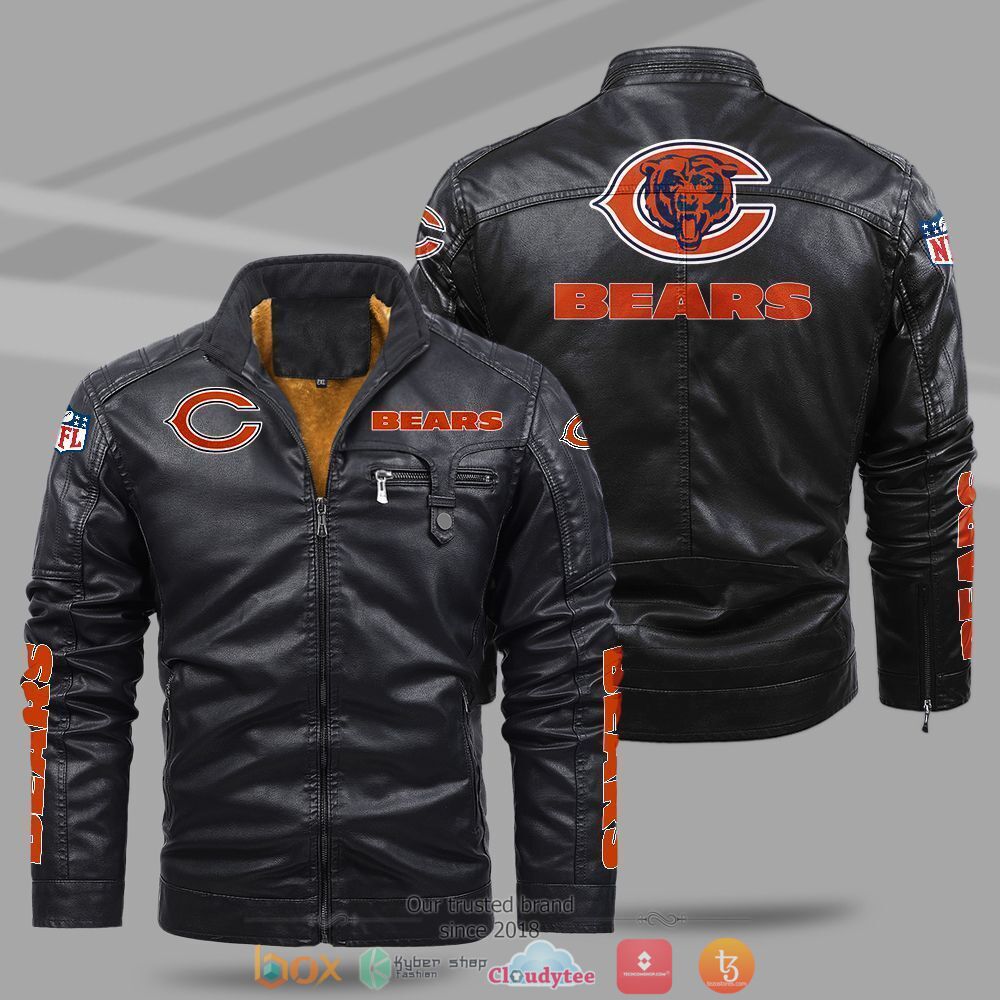 NFL Chicago Bears Fleece leather jacket