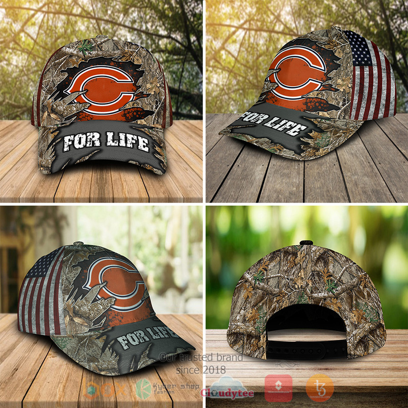 NFL Chicago Bears Hunting For Life cap 1 NFL Chicago Bears Hunting For Life cap