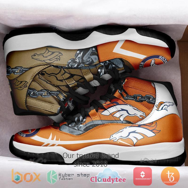 NFL Denver Broncos Air Jordan 11 Sneaker Shoes