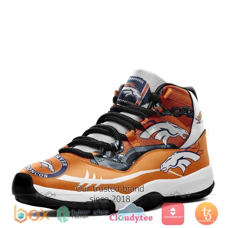 NFL Denver Broncos Air Jordan 11 Sneaker Shoes 1 2 3 4