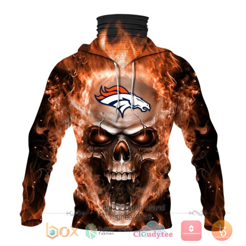 NFL Denver Broncos Flameskull 3d hoodie mask 2 NFL Denver Broncos Flameskull 3d hoodie mask 1
