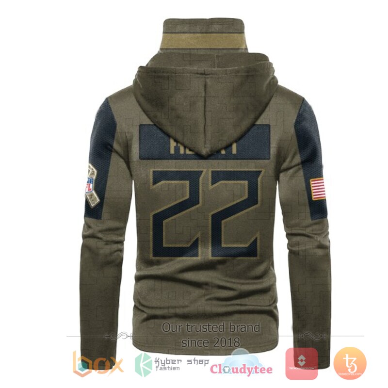 NFL Henry 22 Tennessee Titans Buccaneers 3d hoodie mask 3 NFL Henry 22 Tennessee Titans Buccaneers 3d hoodie mask 1 2