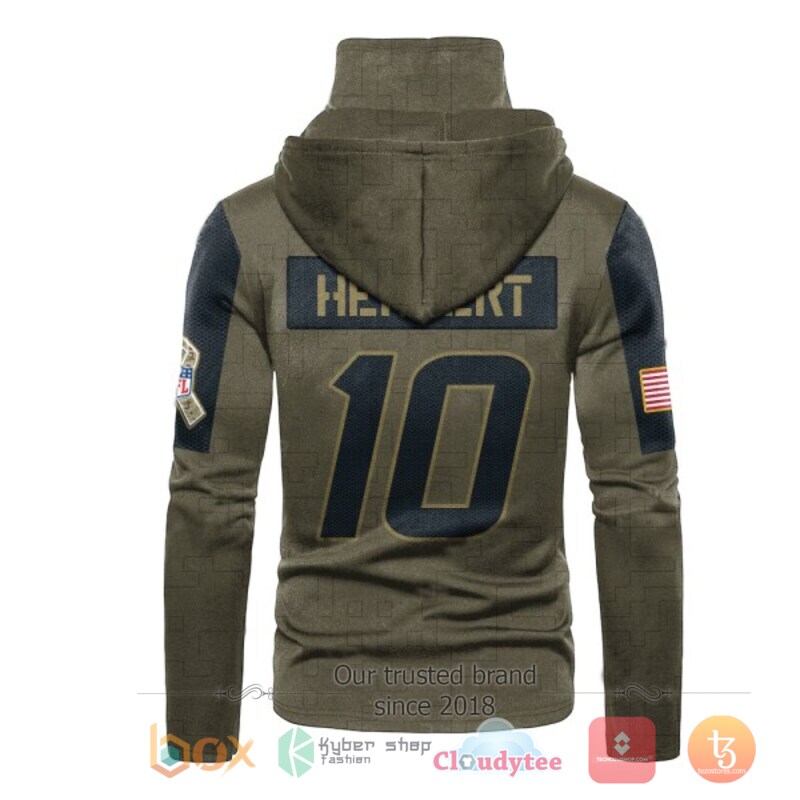 NFL Herbert 10 Los Angeles Chargers 3d hoodie mask 3 NFL Herbert 10 Los Angeles Chargers 3d hoodie mask 1 2