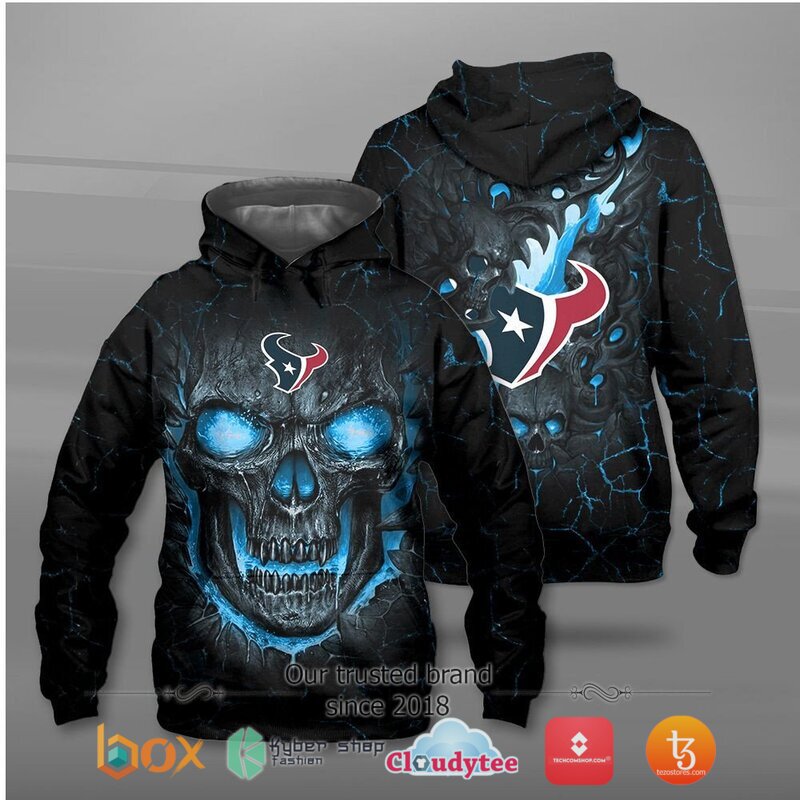 Houston Texans NFL Fire Skull Lava jersey shirt, hoodie 1 NFL Houston Texans Fire Skull Lava 3D shirt hoodie