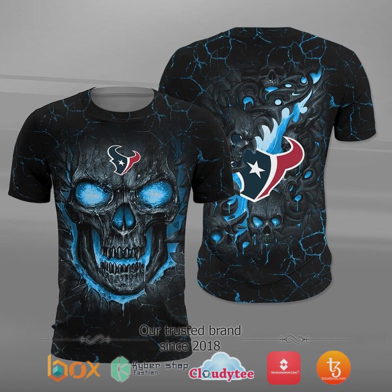 Houston Texans NFL Fire Skull Lava jersey shirt, hoodie 2 NFL Houston Texans Fire Skull Lava 3D shirt hoodie 1