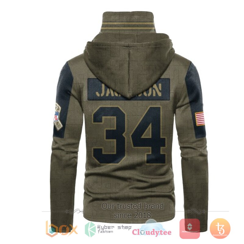 NFL Jackson 34 Las Vegas Raiders 3d hoodie mask 3 NFL Jackson 34 Las Vegas Raiders 3d hoodie mask 1 2