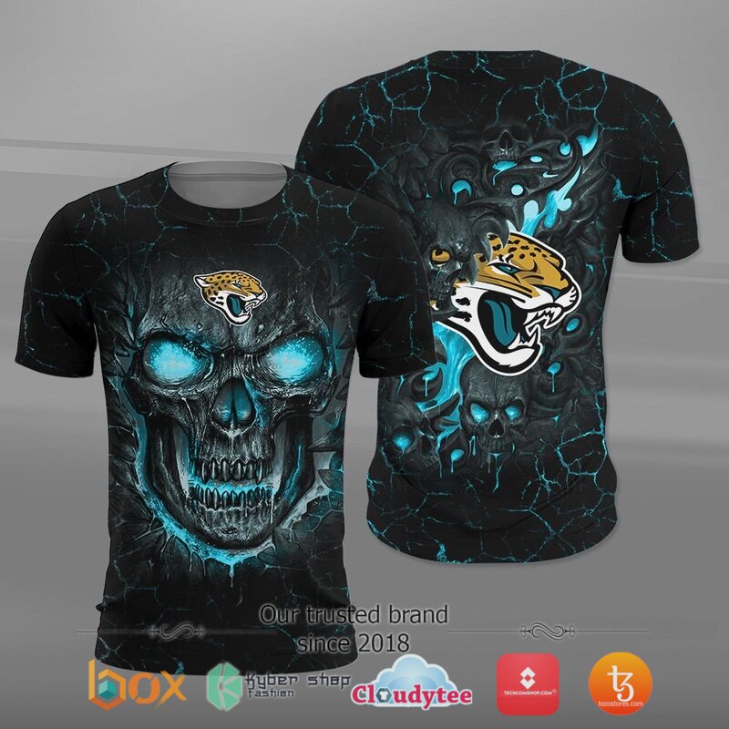 Jacksonville Jaguars NFL Fire Skull Lava jersey shirt, hoodie 2 NFL Jacksonville Jaguars Fire Skull Lava 3D shirt hoodie 1