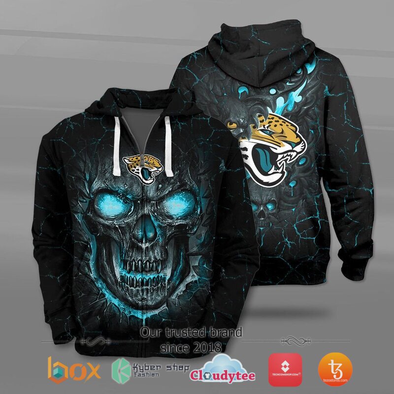 Jacksonville Jaguars NFL Fire Skull Lava jersey shirt, hoodie 4 NFL Jacksonville Jaguars Fire Skull Lava 3D shirt hoodie 1 2 3