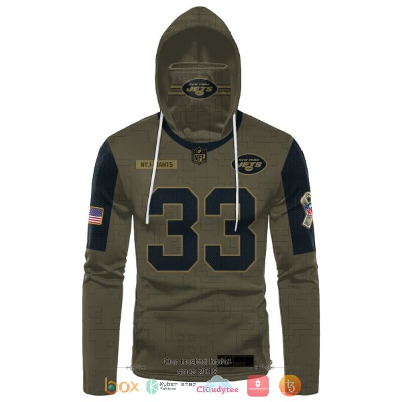 Jamal Adams 33 New York Jets NFL hoodie mask 2 NFL Jamal Adams 33 New York Jets hoodie mask 1
