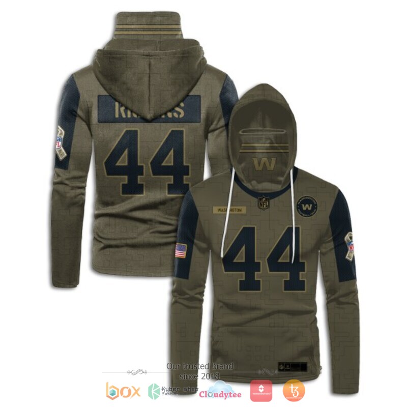 NFL John Riggins 44 Washington Football Team hoodie mask