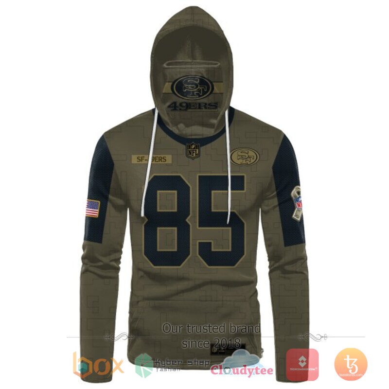 NFL Kittle 85 San Francisco 49ers 3d hoodie mask 2 NFL Kittle 85 San Francisco 49ers 3d hoodie mask 1