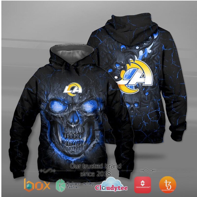 NFL Los Angeles Rams Fire Skull Lava 3D shirt hoodie