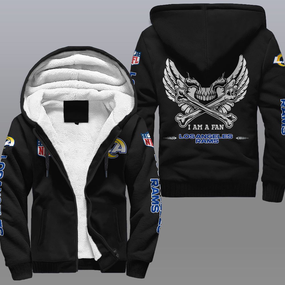 NFL Los Angeles Rams Wings Skull Fleece hoodie 9 NFL Los Angeles Rams Wings Skull Fleece hoodie