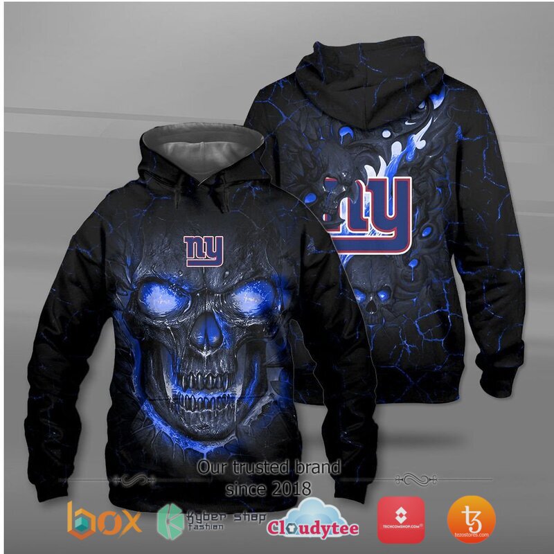 New York Giants NFL Fire Skull Lava jersey shirt, hoodie 1 NFL New York Giants Fire Skull Lava 3D shirt hoodie