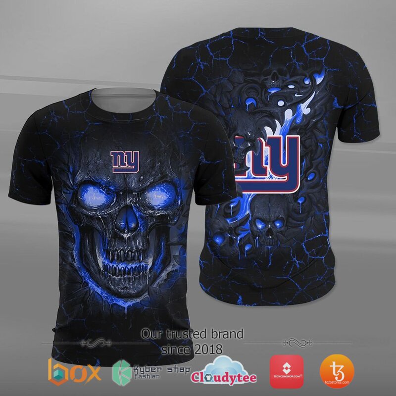 New York Giants NFL Fire Skull Lava jersey shirt, hoodie 2 NFL New York Giants Fire Skull Lava 3D shirt hoodie 1