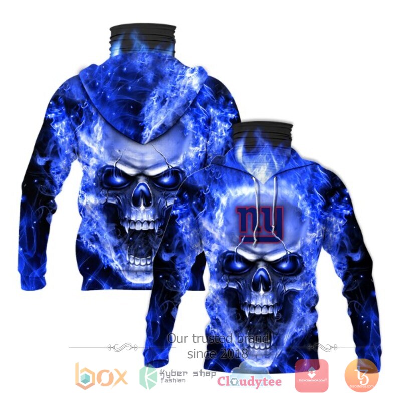 NFL New York Giants Flameskull 3d hoodie mask