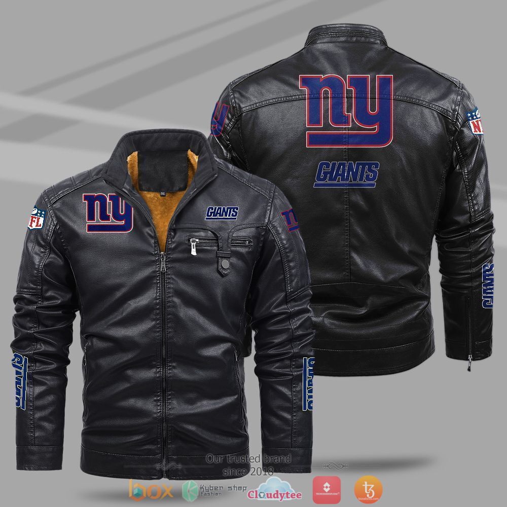 NFL New York Giants Fleece leather jacket