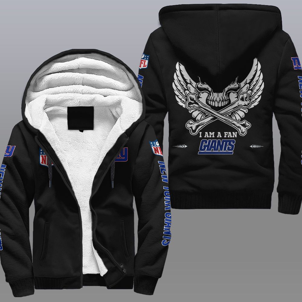 NFL New York Giants Wings Skull Fleece hoodie 9 NFL New York Giants Wings Skull Fleece hoodie