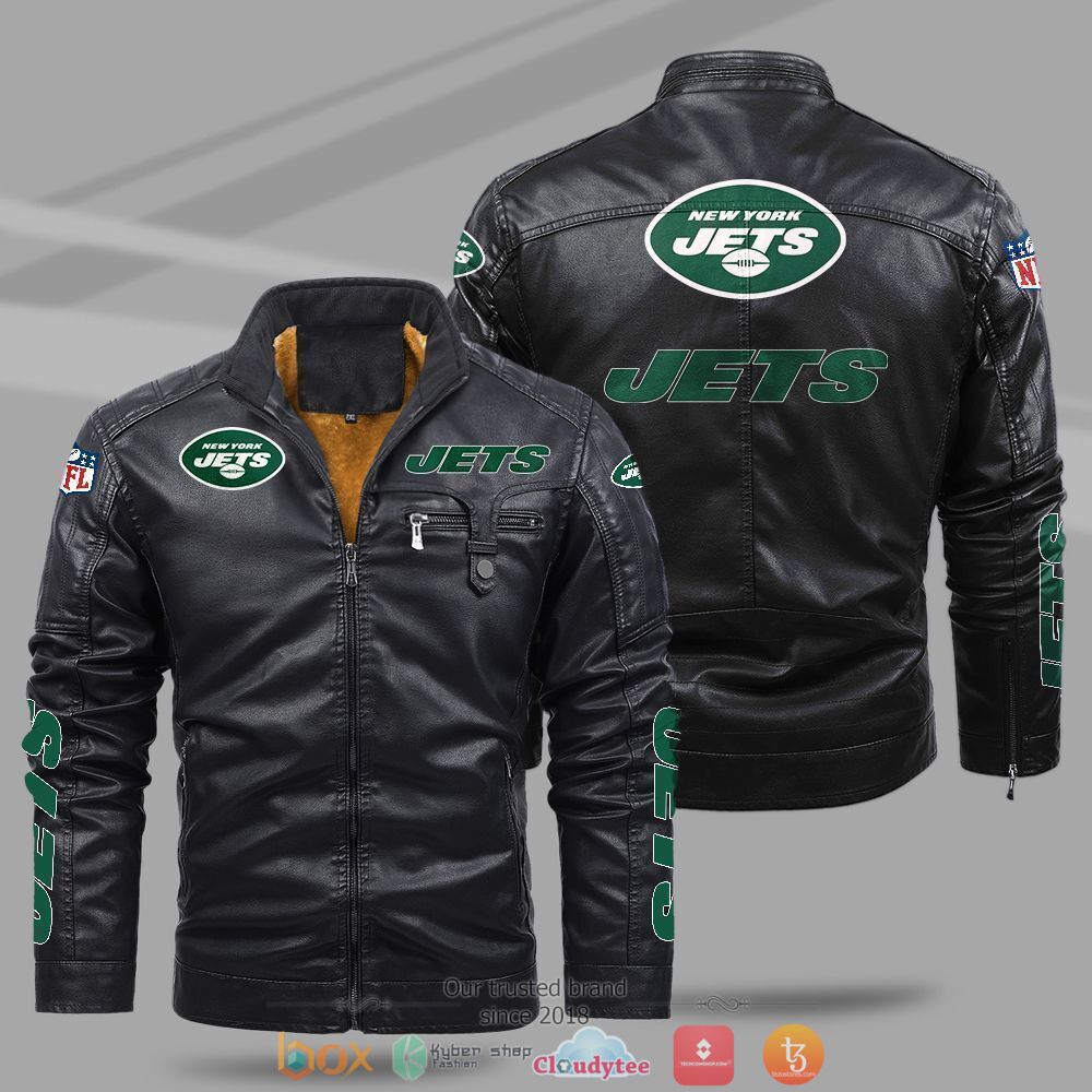 NFL New York Jets Fleece leather jacket