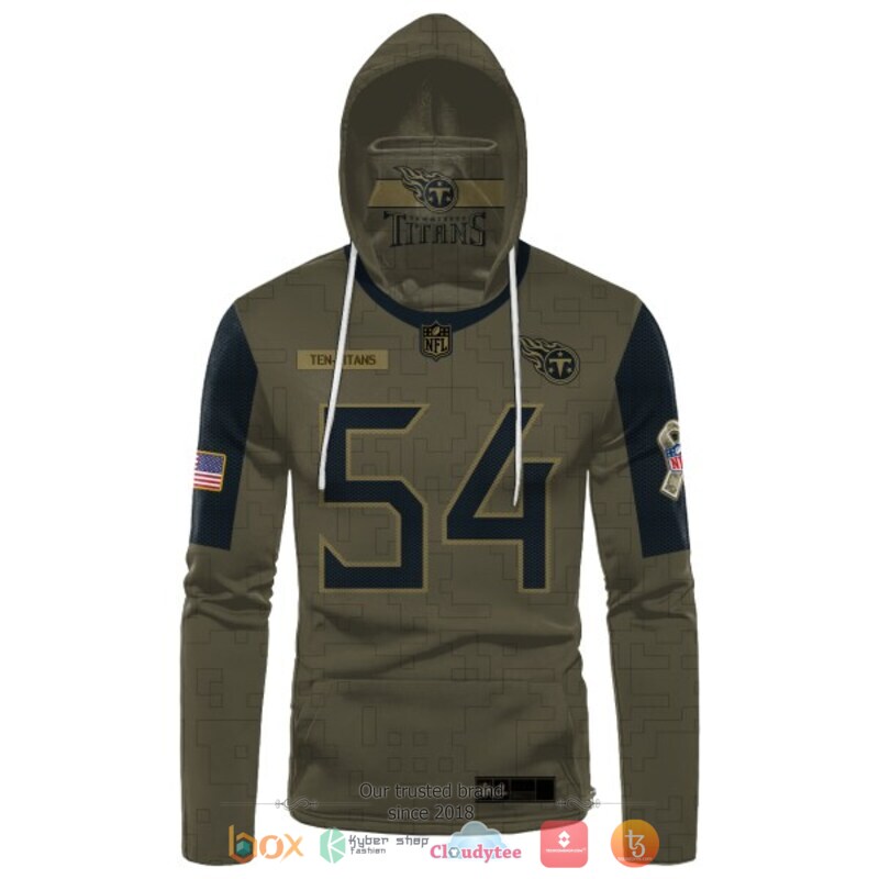 Rashaan Evans 54 Tennessee Titans NFL hoodie mask 2 NFL Rashaan Evans 54 Tennessee Titans hoodie mask 1
