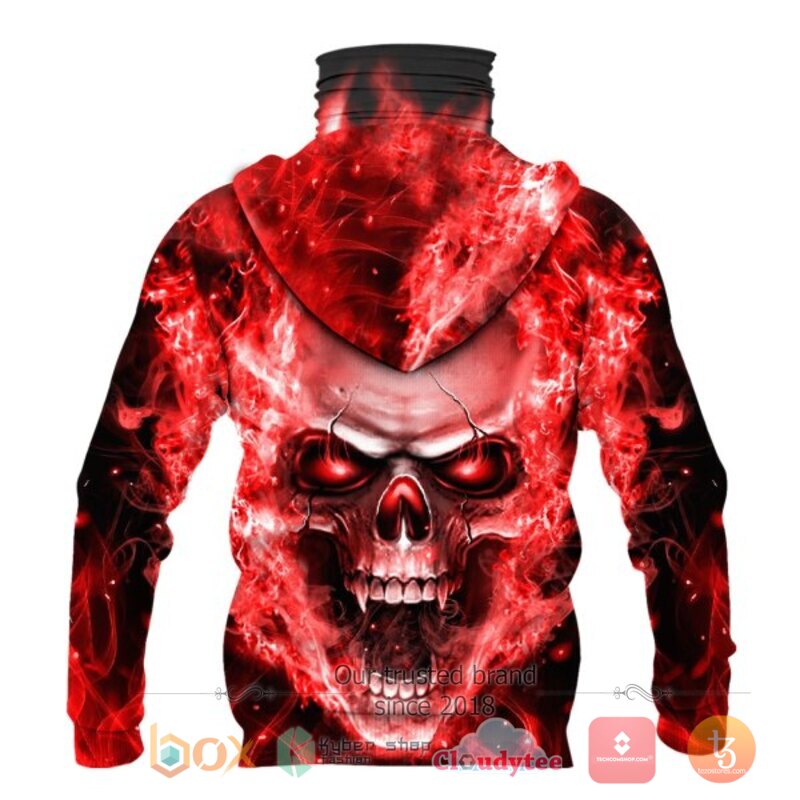 NFL San Francisco 49ers Red Flameskull 3d hoodie mask 3 NFL San Francisco 49ers Red Flameskull 3d hoodie mask 1 2